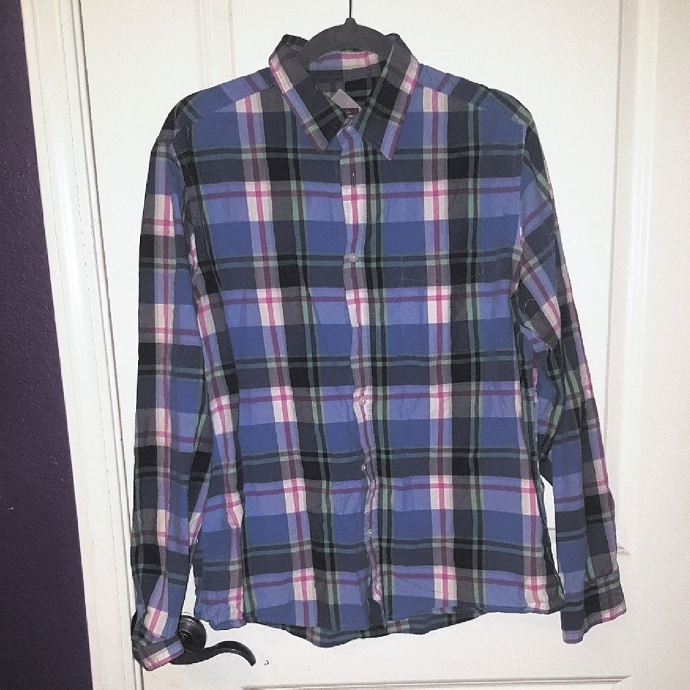 Blue Plaid Shirt